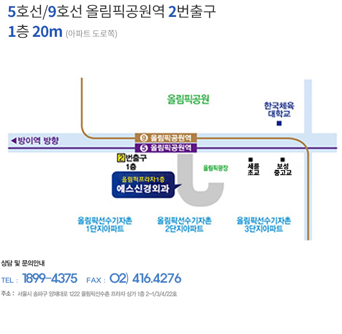 신천역에서 오실 경우 2호선 신천역 4번출구에서 직진 200m 좌측에 위치하고 있습니다.